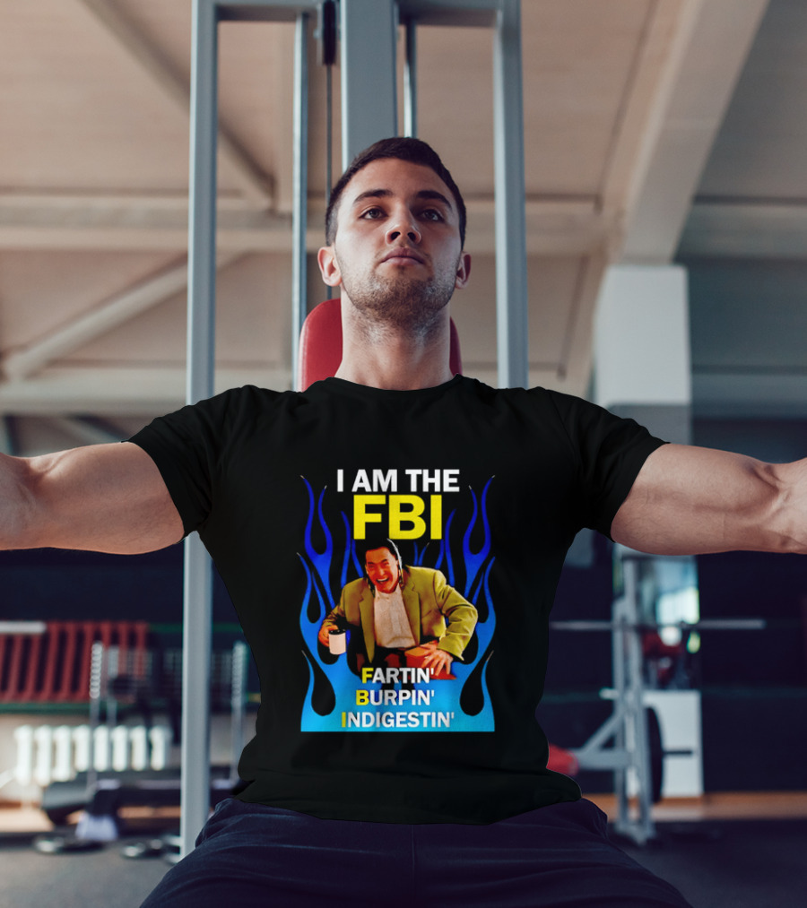 I Am The FBI Dale Cooper Fartin' Burpin' Indigestin' Flames T-Shirt