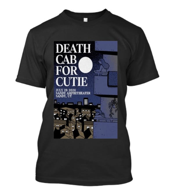 Death Cab For Cutie July 28 2026 Sandy Amphitheater Concert Sandy UT T-Shirt
