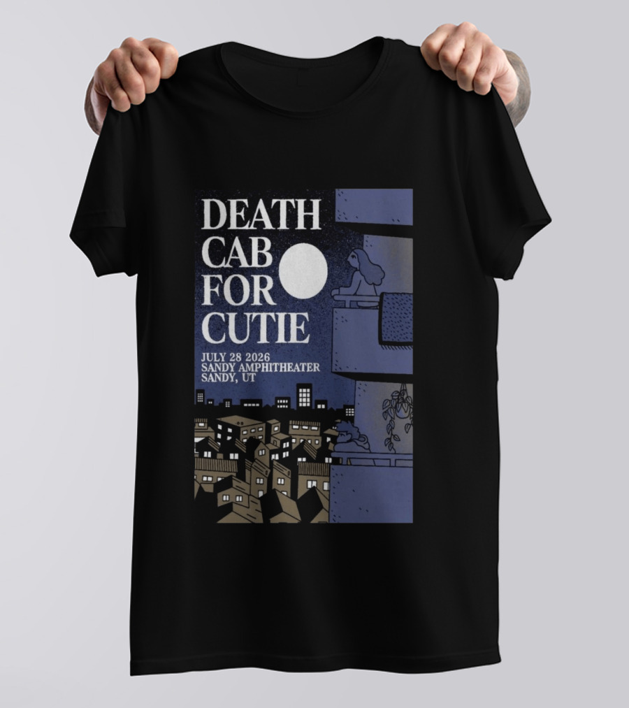 Death Cab For Cutie July 28 2026 Sandy Amphitheater Concert Sandy UT T-Shirt