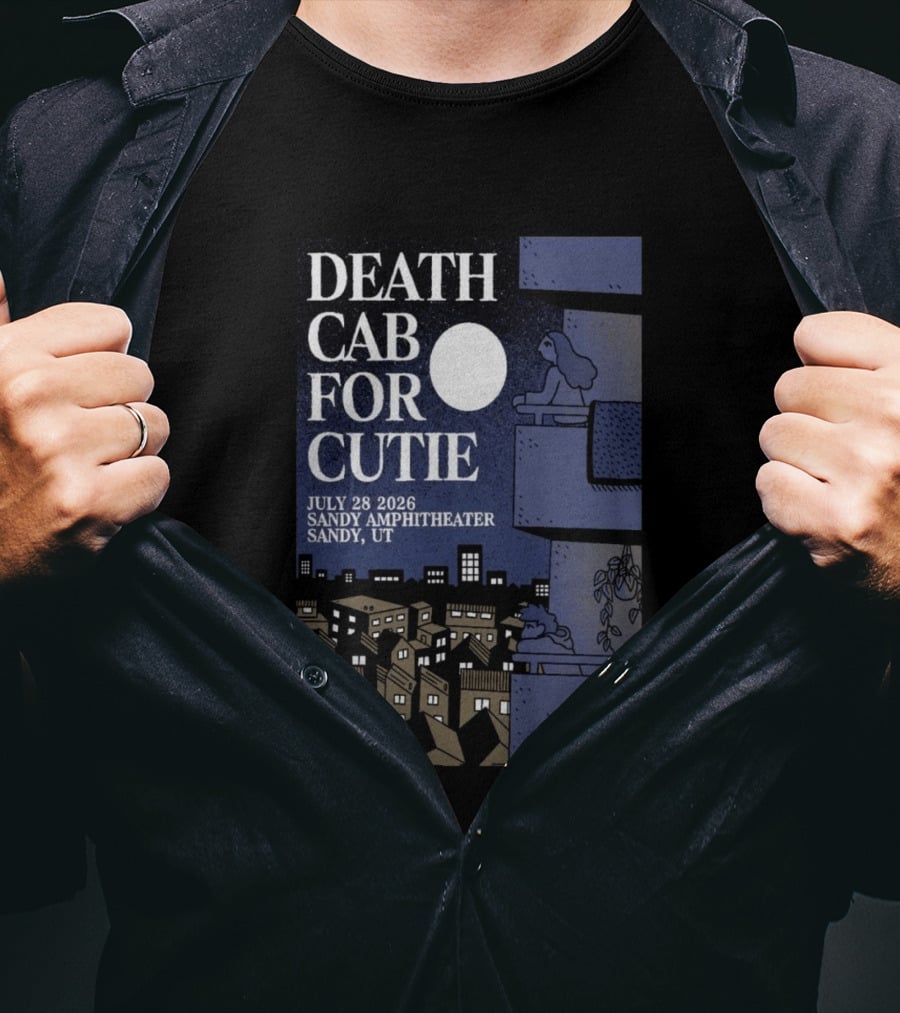 Death Cab For Cutie July 28 2026 Sandy Amphitheater Concert Sandy UT T-Shirt