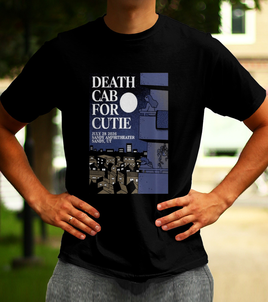 Death Cab For Cutie July 28 2026 Sandy Amphitheater Concert Sandy UT T-Shirt