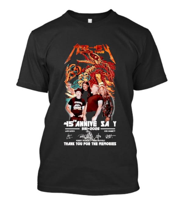 M72 45 World Tour 45th Anniversary 1981 2026 Thank You For The Memories T-Shirt