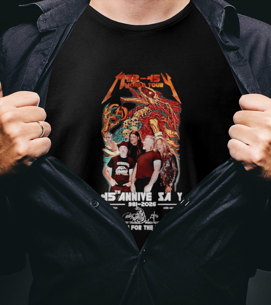 M72 45 World Tour 45th Anniversary 1981 2026 Thank You For The Memories T-Shirt