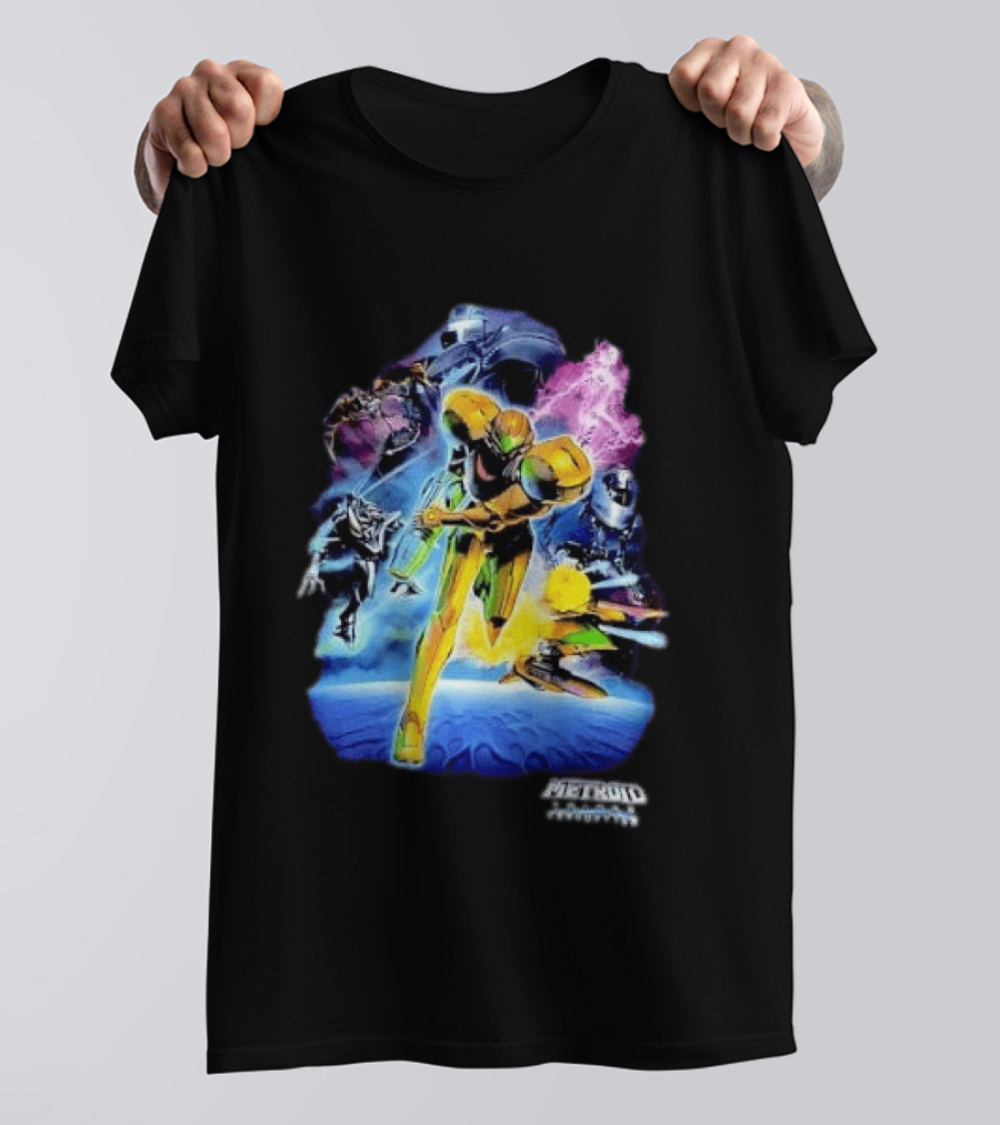 Metroid Prime 3 Corruption Samus Aran Action Scene T-Shirt