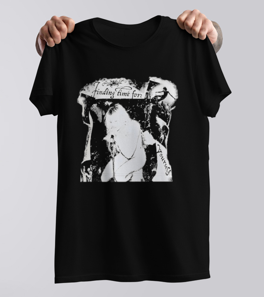 Finding Time For Yourself Singing Woman Retro Vibe T-Shirt