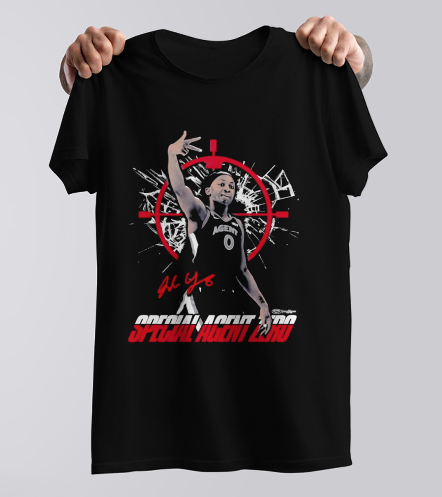 Jackie Young Special Agent Zero Las Vegas Aces Basketball T-Shirt