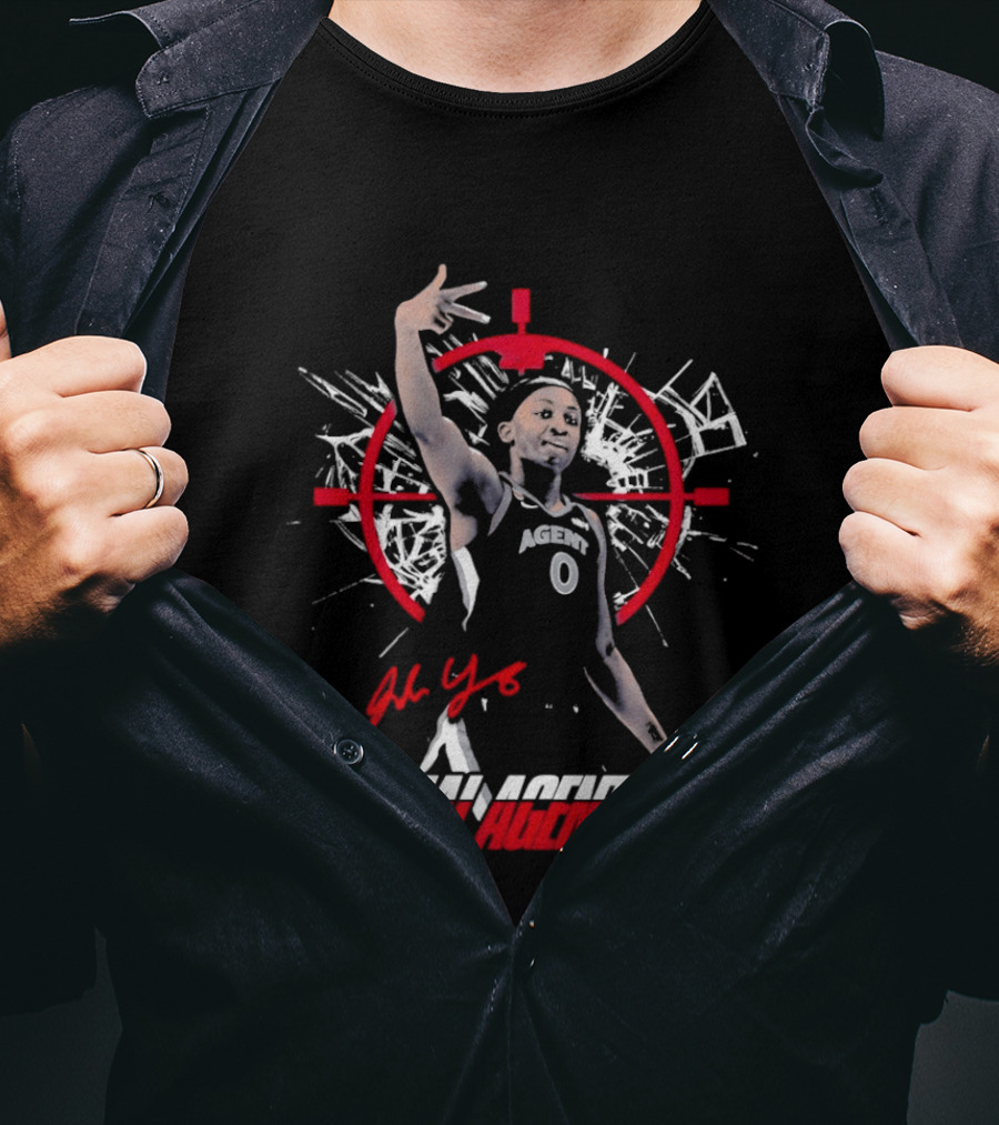Jackie Young Special Agent Zero Las Vegas Aces Basketball T-Shirt