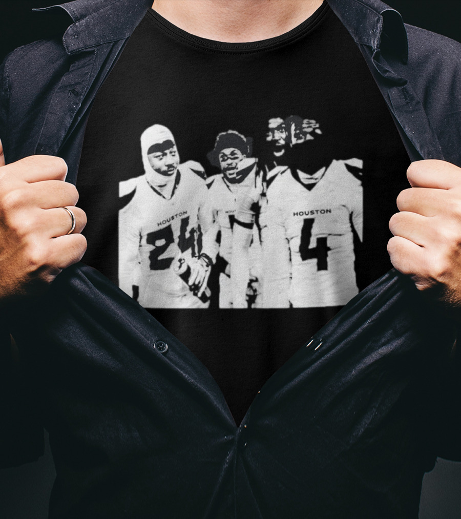 Houston Texans Jalen Pitre Calen Bullock Kamari Lassiter Derek Stingley Jr Signatures T-Shirt
