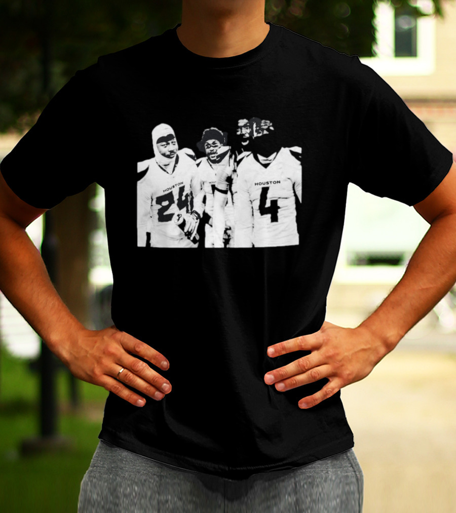 Houston Texans Jalen Pitre Calen Bullock Kamari Lassiter Derek Stingley Jr Signatures T-Shirt