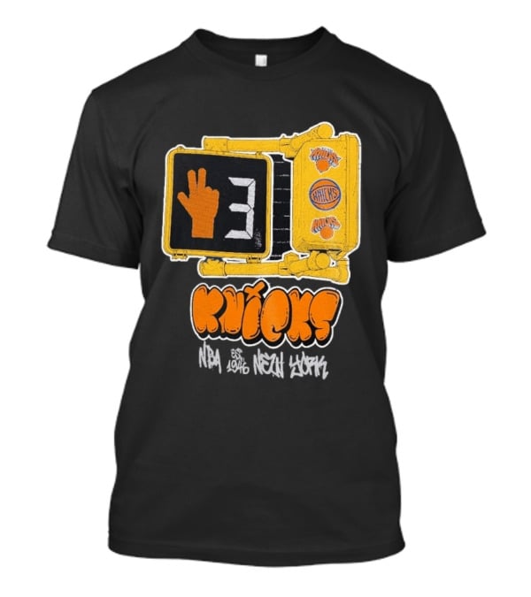 Knicks NBA Street Style Hand Sign Look B4 Crossing T-Shirt