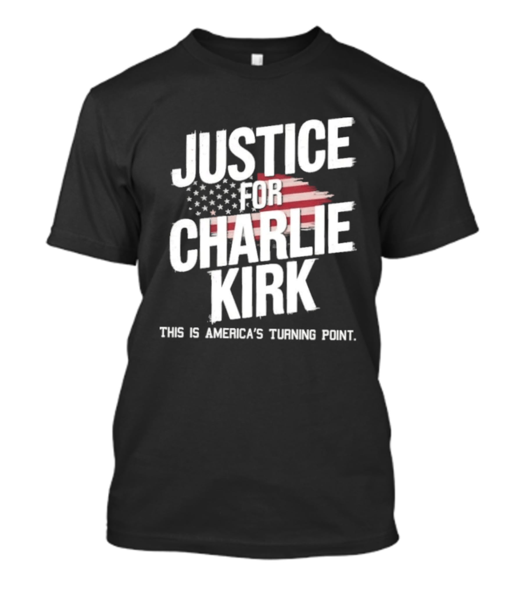 Justice For Charlie Kirk America's Turning Point With Stars And Stripes T-Shirt
