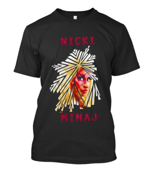 Nicki Minaj Stylized Face Art Fan T-Shirt