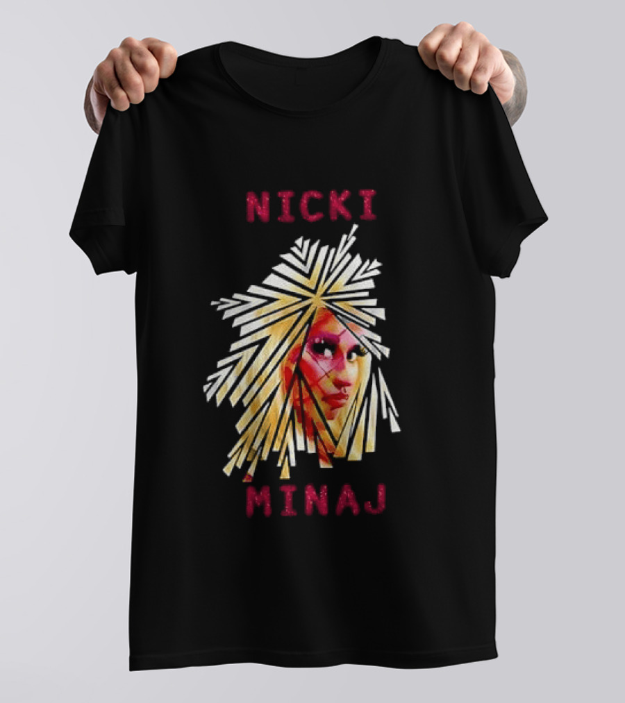 Nicki Minaj Stylized Face Art Fan T-Shirt