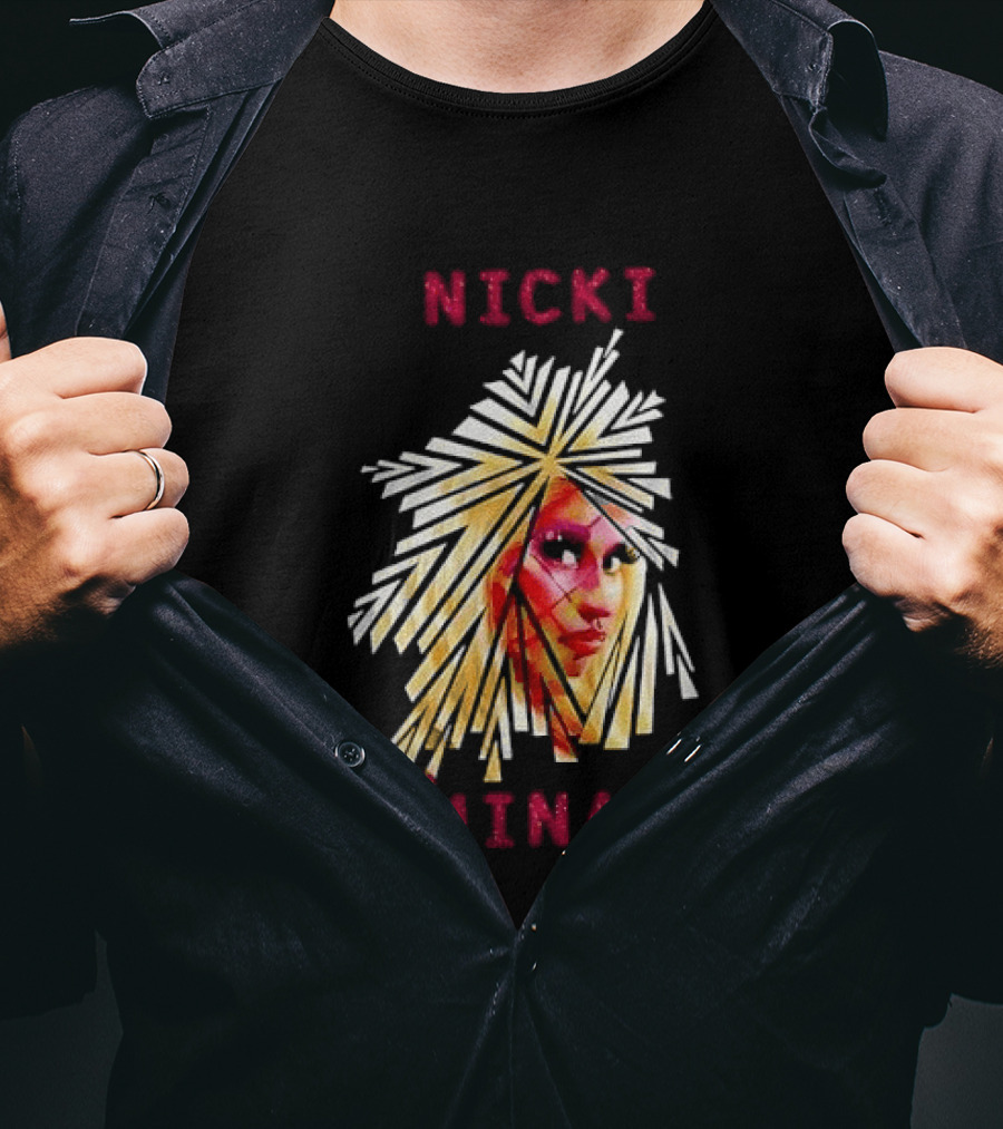 Nicki Minaj Stylized Face Art Fan T-Shirt