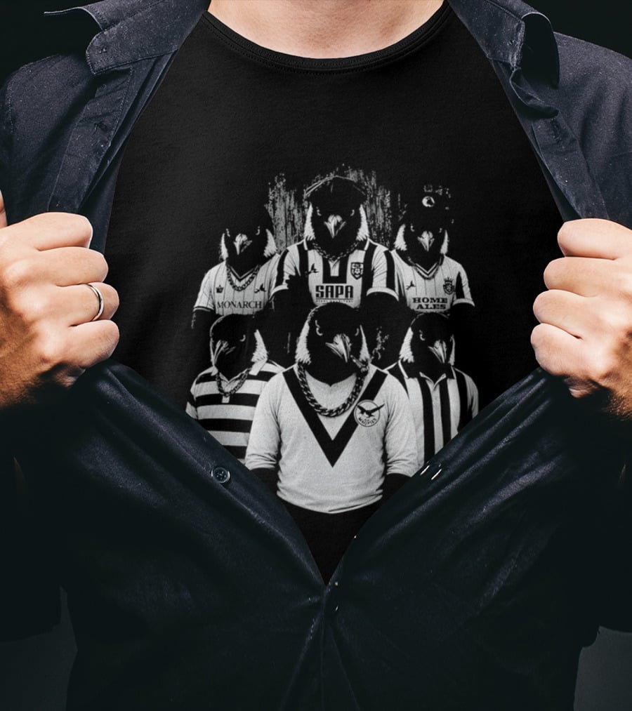 Notts County Gangster Magpies Football Team Characters T-Shirt
