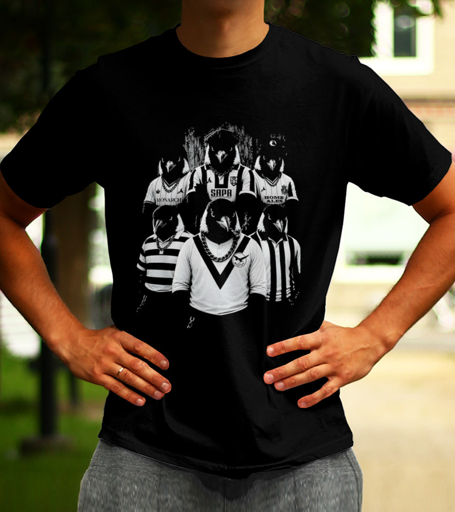 Notts County Gangster Magpies Football Team Characters T-Shirt