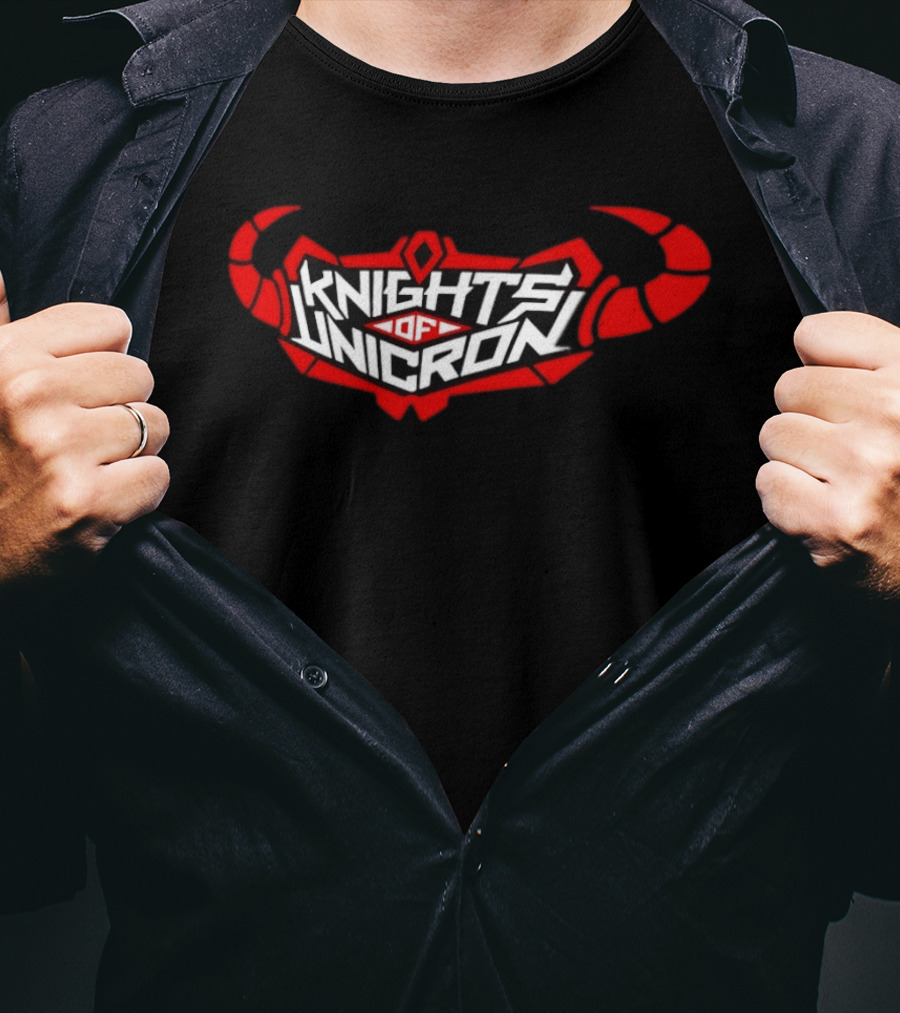 Knights Of Unicron Transformers Soundtrack Band Logo Horns T-Shirt
