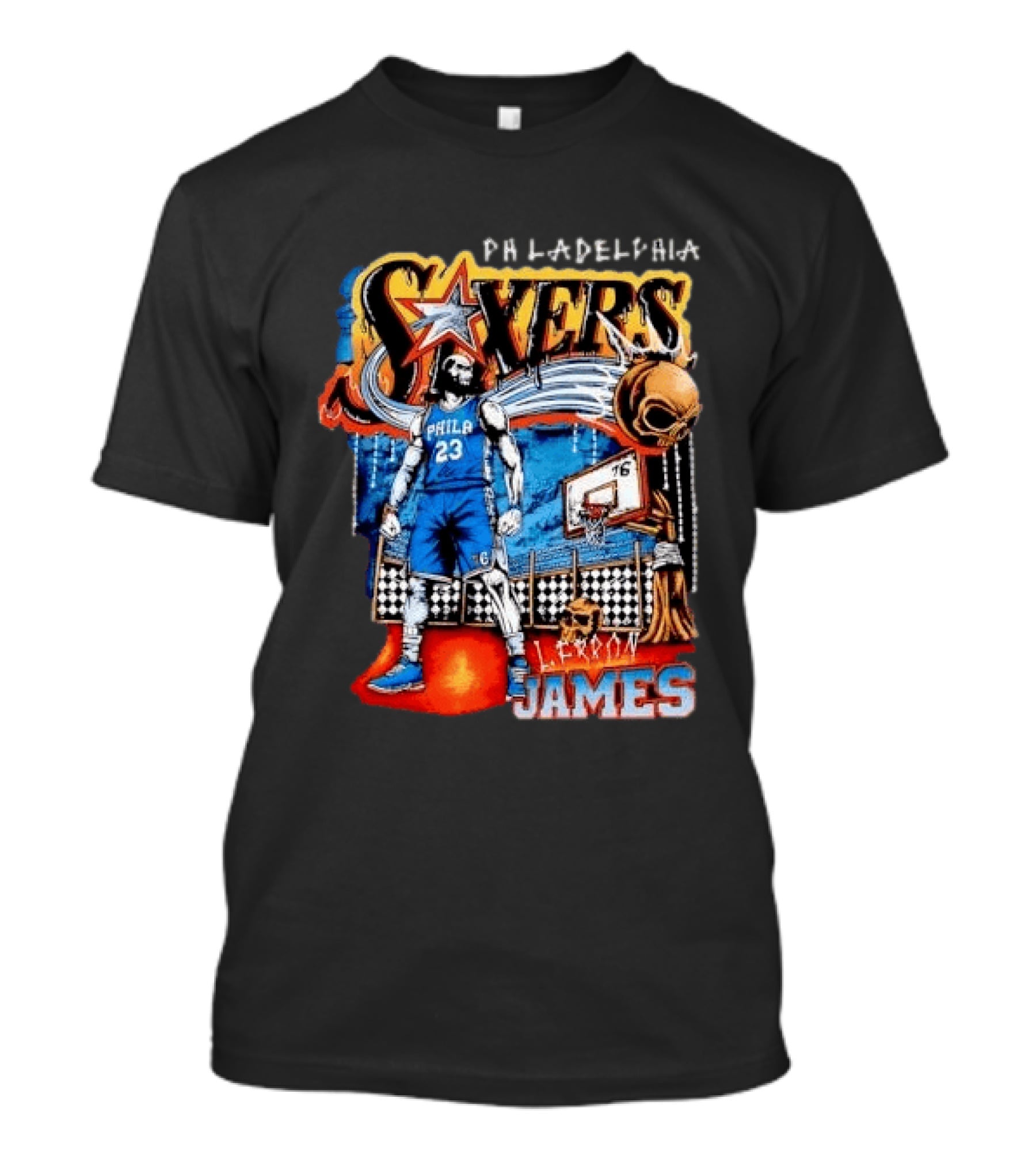 Philadelphia Sixers Basketball L. Ferron James 23 T-Shirt