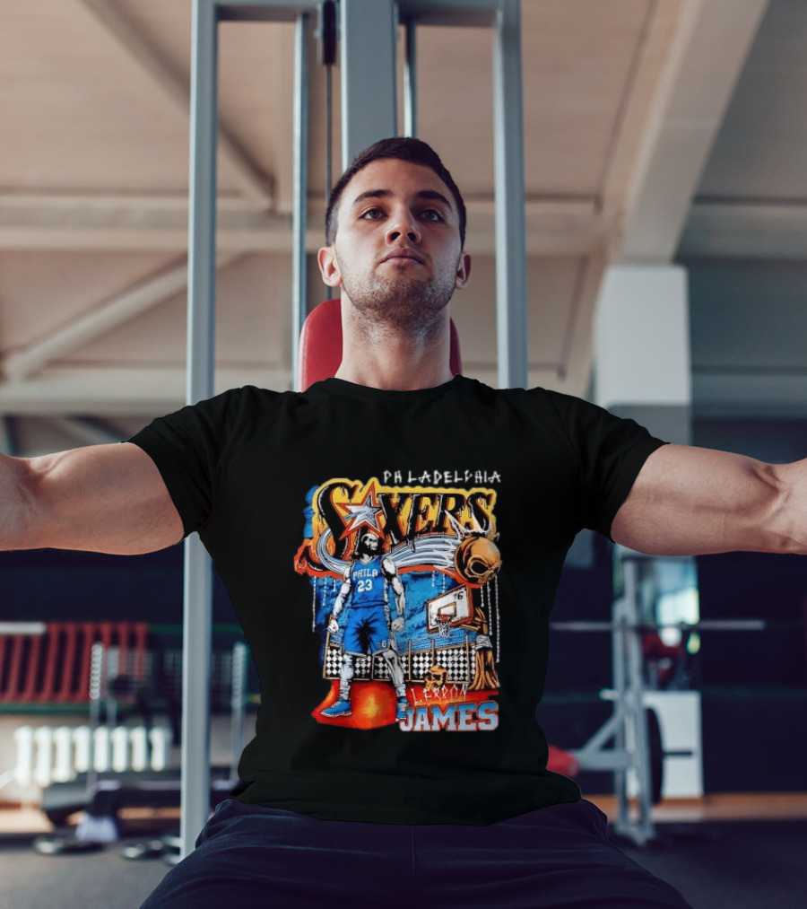 Philadelphia Sixers Basketball L. Ferron James 23 T-Shirt