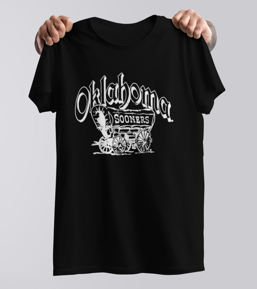 Oklahoma Sooners Schooner Wagon Classic Sports Team Spirit T-Shirt