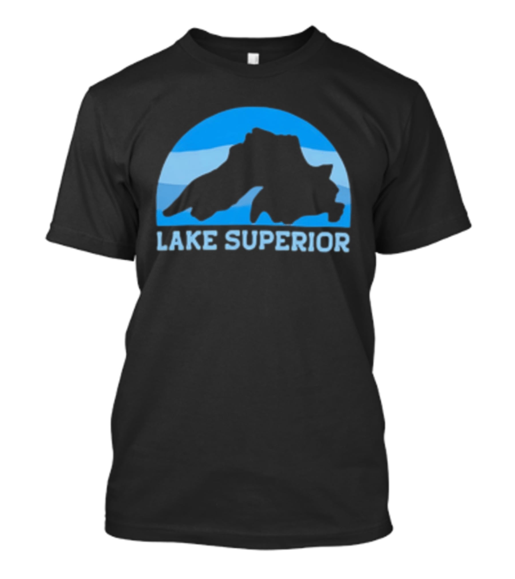 Lake Superior Blue Silhouette Arch T-Shirt