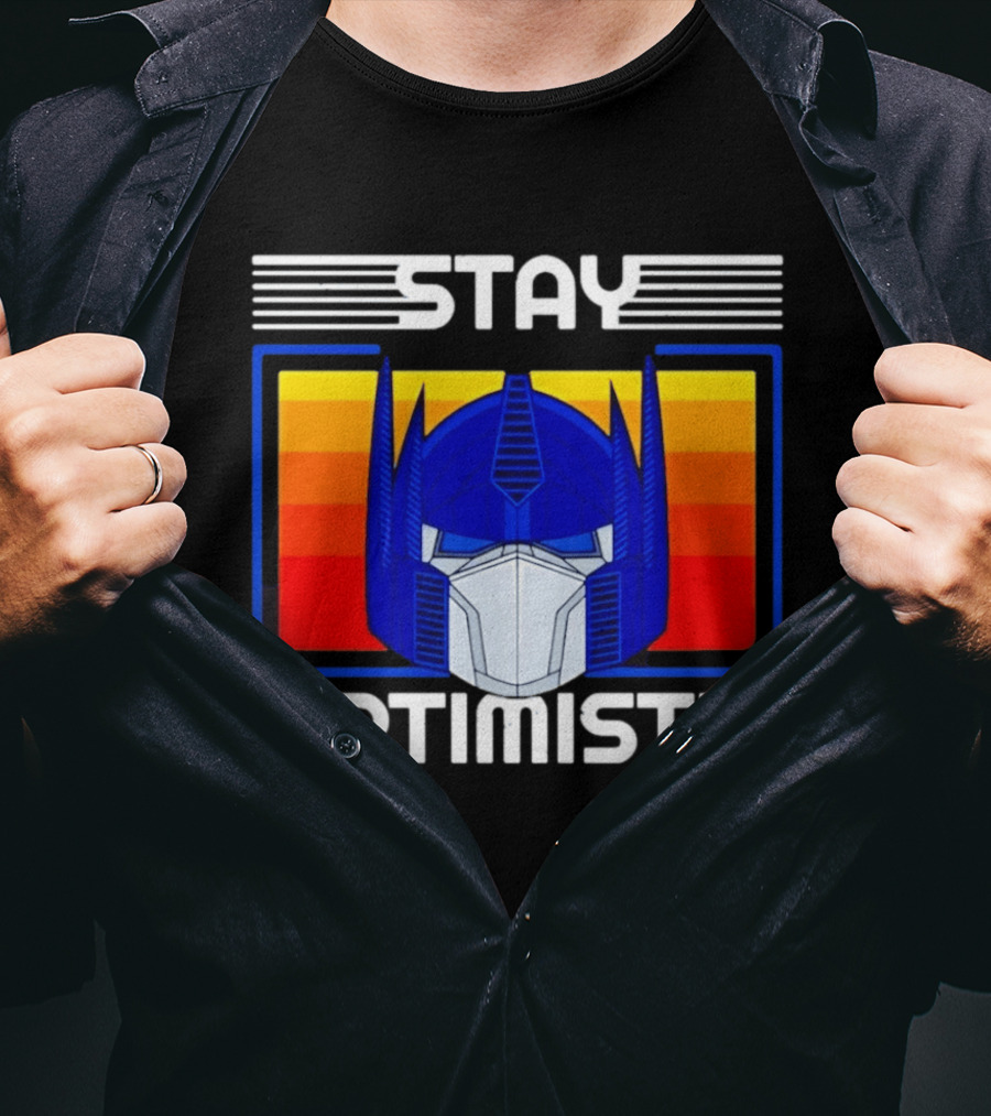 Optimus Prime Transformers Stay Optimistic T-Shirt