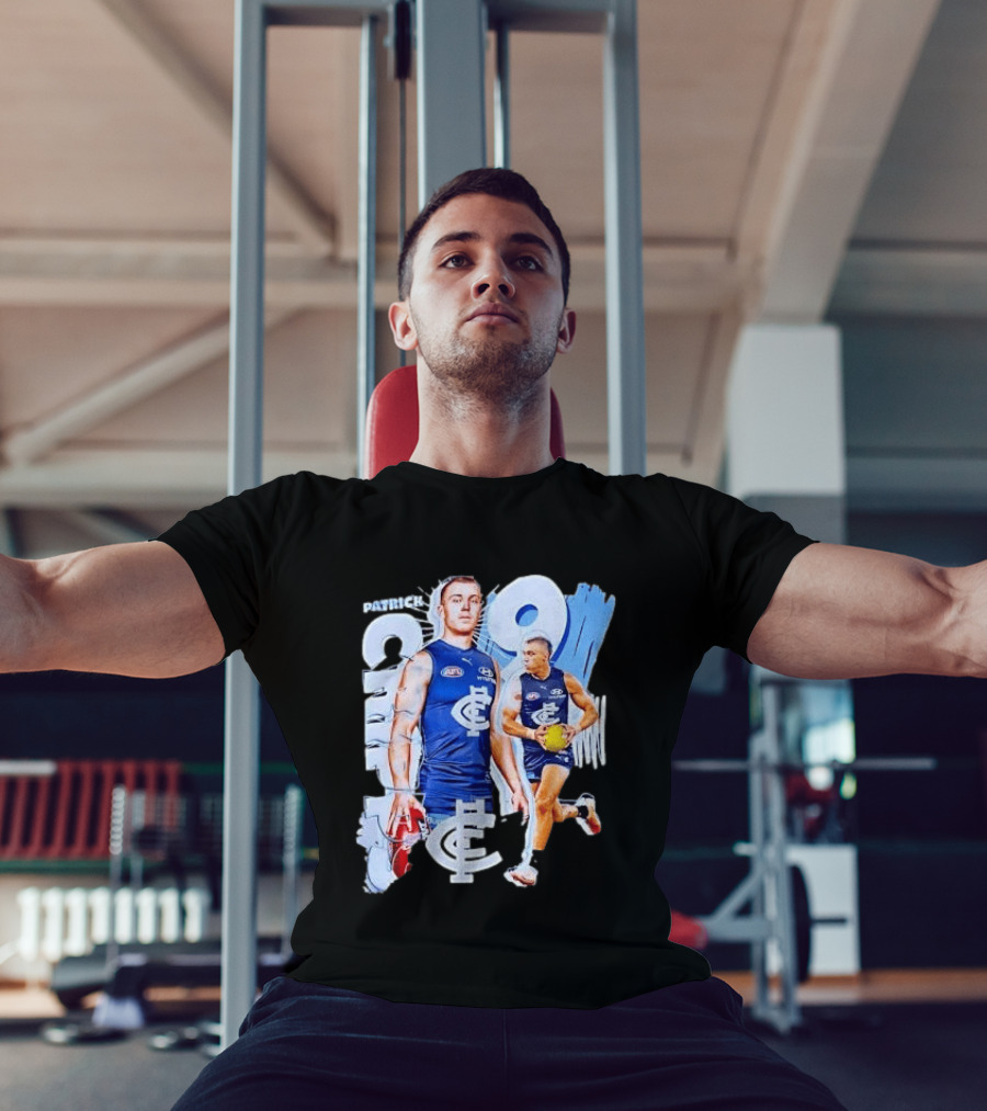 Patrick Cripps Carlton Blues AFL Star Number 9 T-Shirt