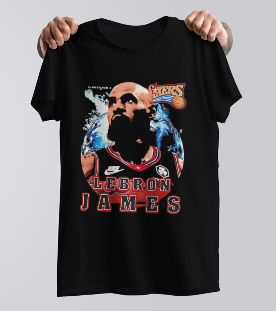 Philadelphia 76ers Nike LeBron James Mashup T-Shirt