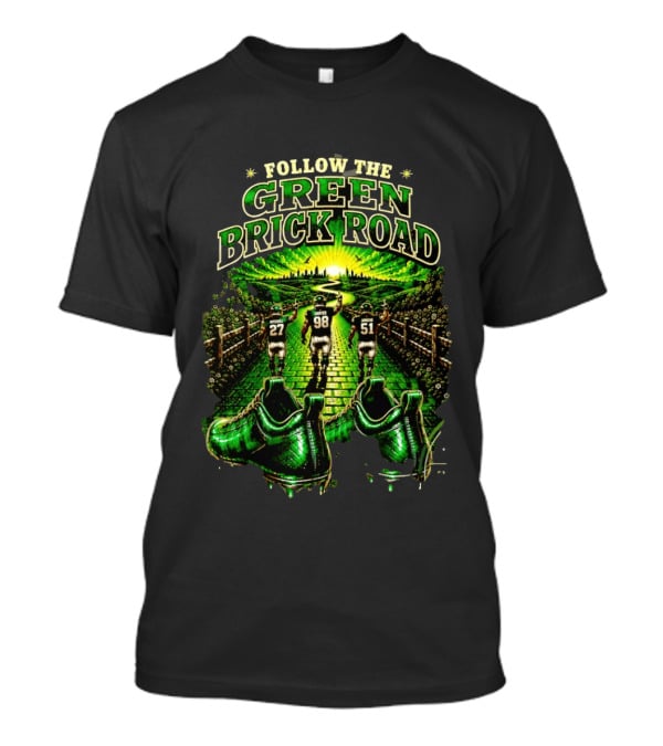 Philadelphia Eagles Follow The Green Brick Road Fantasy Football T-Shirt