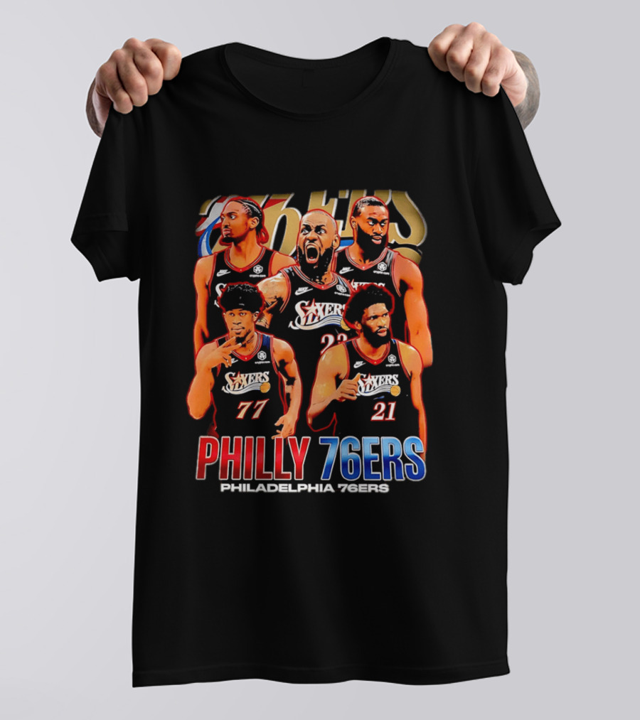 Philly 76Ers Philadelphia 76Ers Lebron James Basketball Team Players T-Shirt