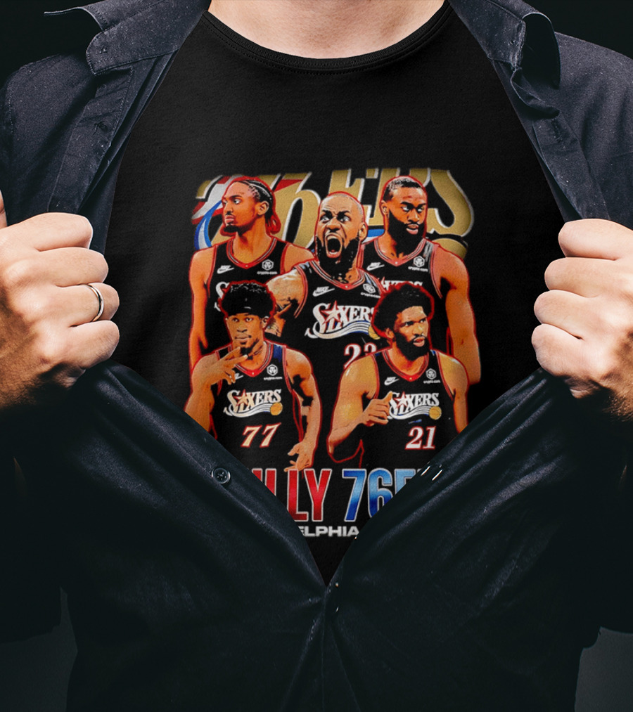 Philly 76Ers Philadelphia 76Ers Lebron James Basketball Team Players T-Shirt