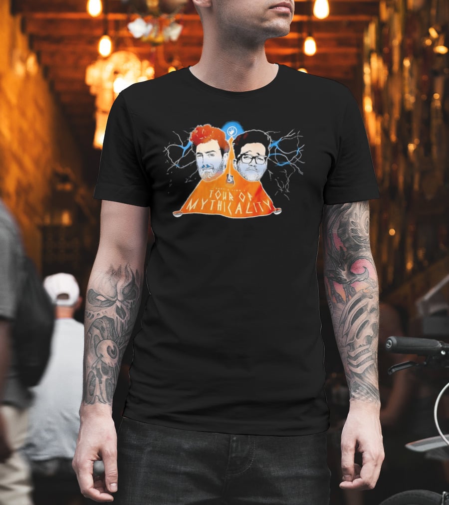 Rhett & Link Ear Biscuits Tour Of Mythicality Lightning T-Shirt