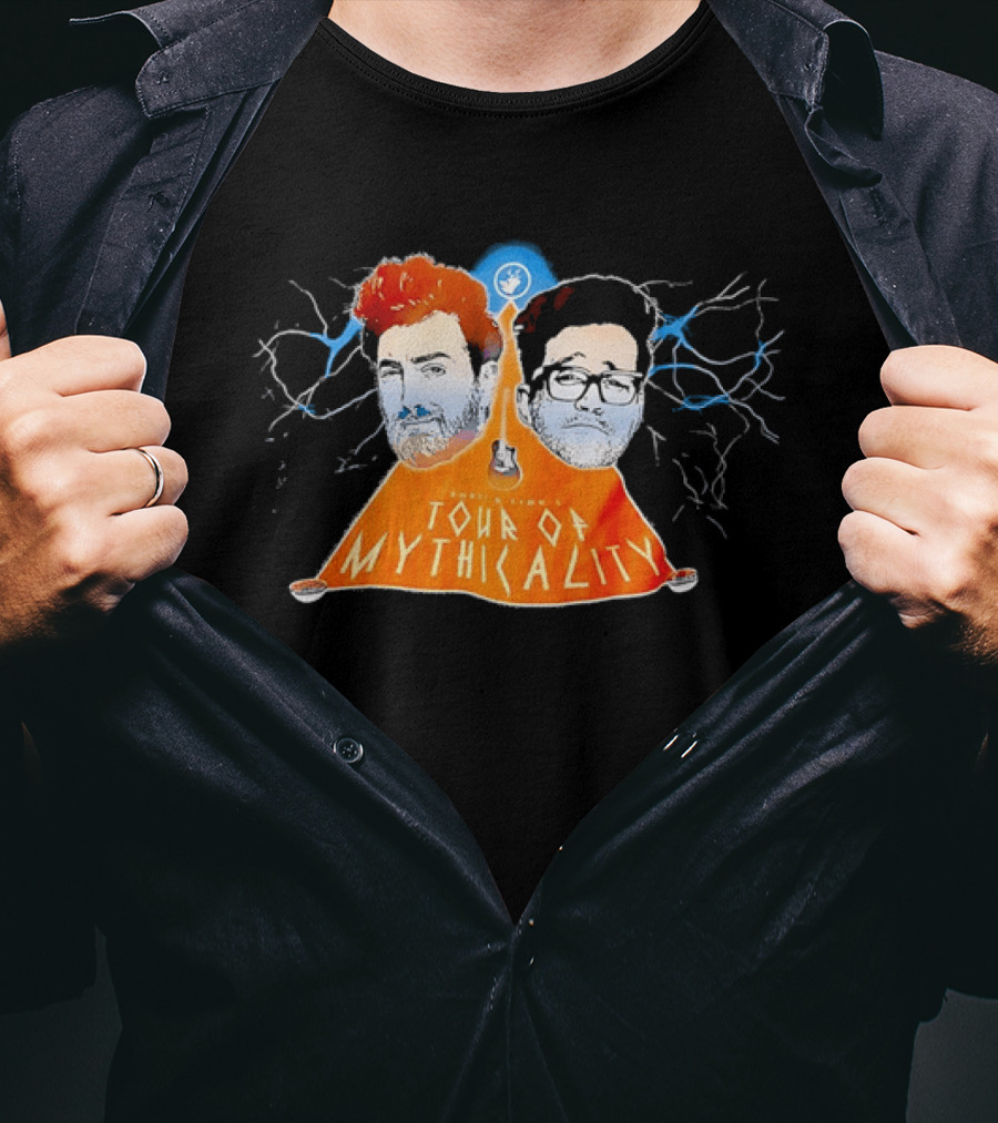 Rhett & Link Ear Biscuits Tour Of Mythicality Lightning T-Shirt