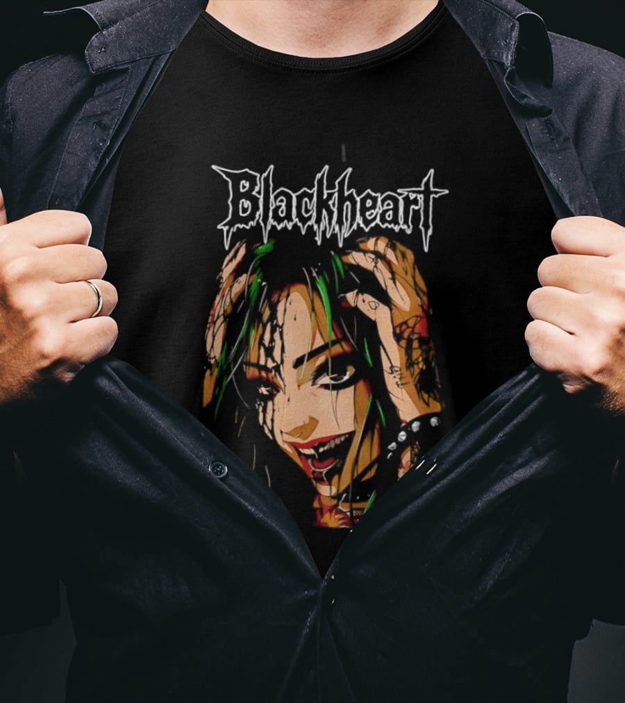 Shotzi Blackheart Knows Blackheart Green Hair T-Shirt