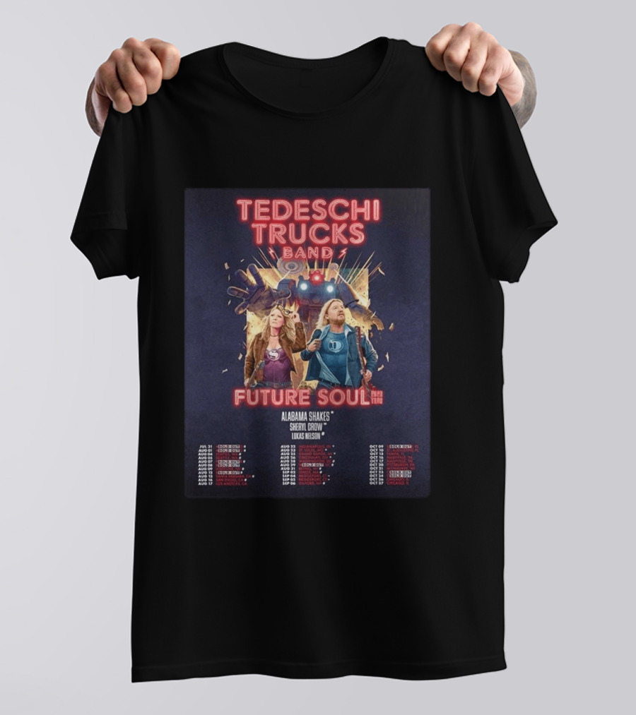 Tedeschi Trucks Band Future Soul 2026 Tour Dates Alabama Shakes Sheryl Crow Lukas Nelson T-Shirt