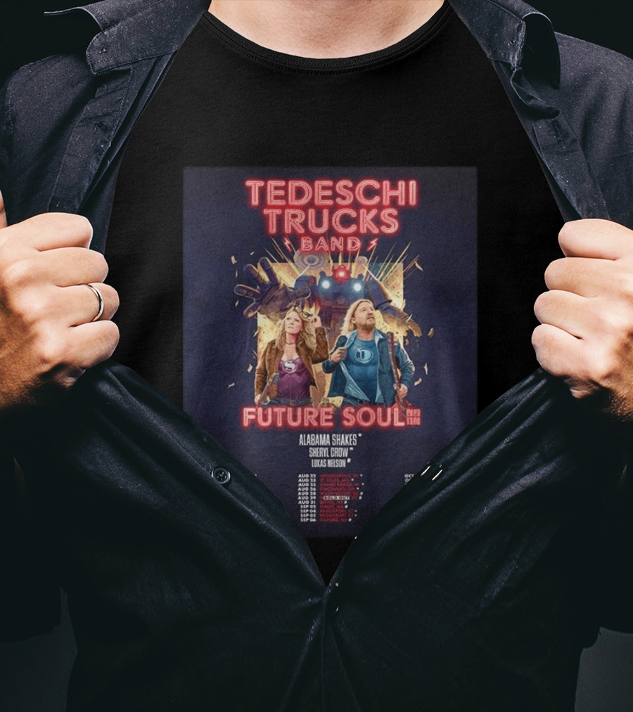 Tedeschi Trucks Band Future Soul 2026 Tour Dates Alabama Shakes Sheryl Crow Lukas Nelson T-Shirt