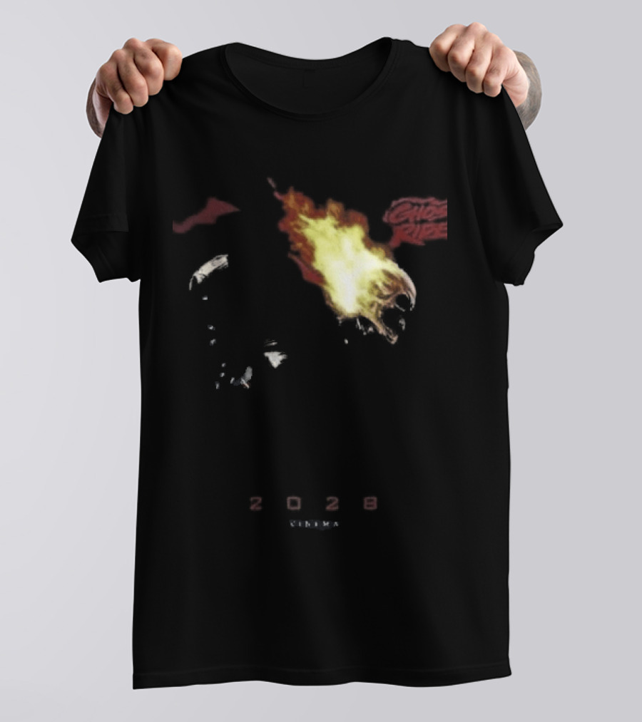 2028 Cinema The Batman Part II X Ghost Rider Fire T-Shirt