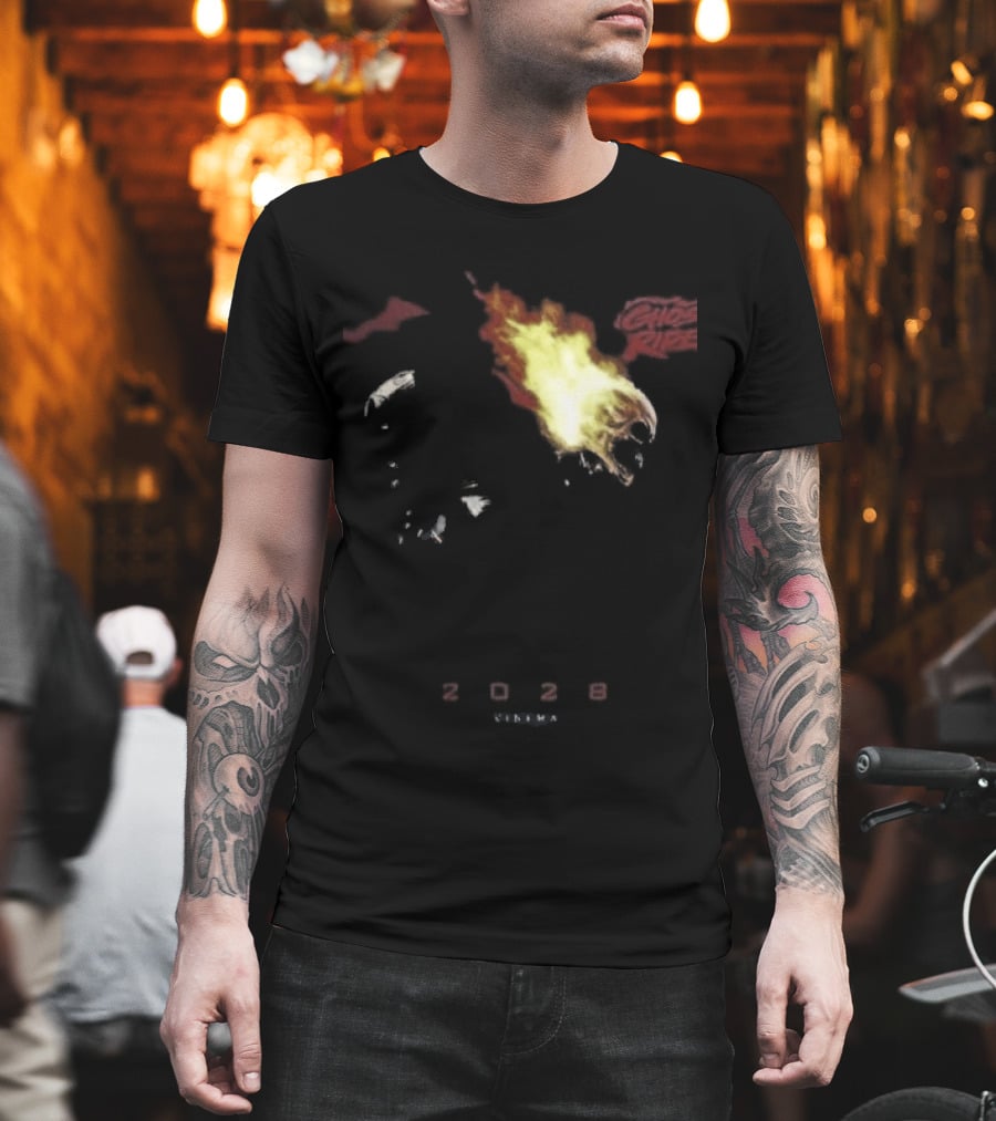 2028 Cinema The Batman Part II X Ghost Rider Fire T-Shirt