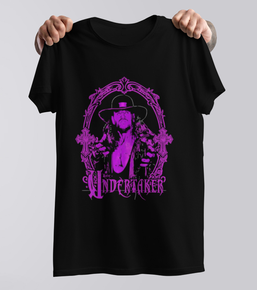 The Deadman Rising Undertaker WWE Mirror Frame T-Shirt