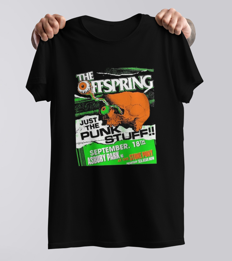 The Offspring Just The Punk Stuff Asbury Park NJ Stone Pony September 18th T-Shirt