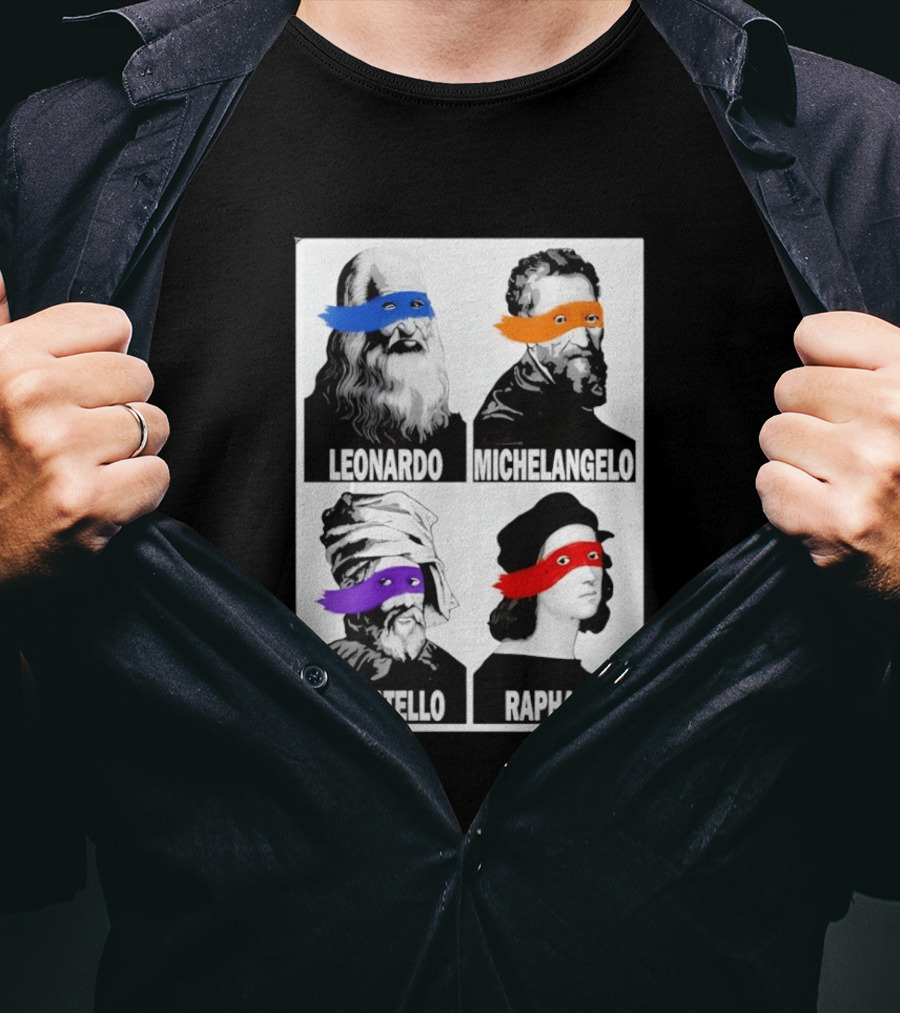 Leonardo Michelangelo Donatello Raphael The Original Ninja Masters T-Shirt