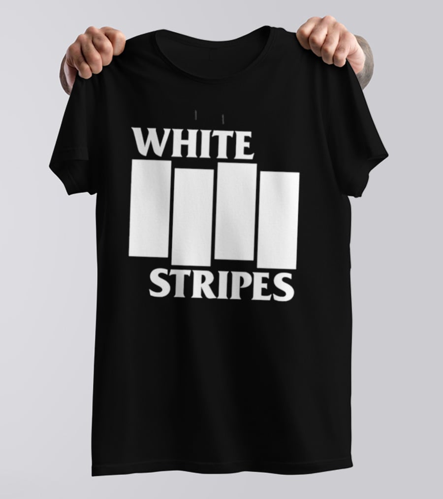 The White Stripes Band Name With Iconic Bar T-Shirt