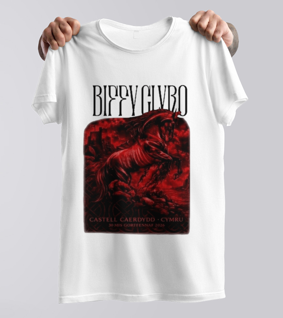 Biffy Clyro Castell Caerdydd Cymru 30 Mis Gorffennaf 2026 T-Shirt