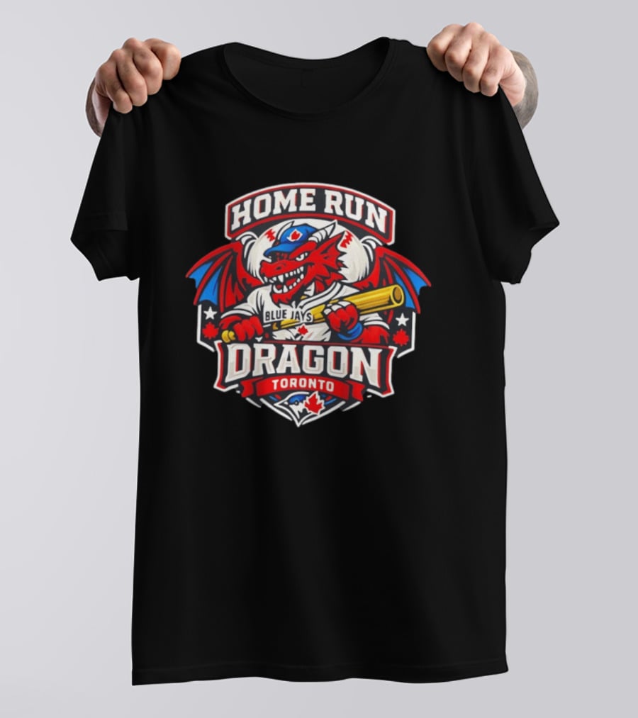 Toronto Blue Jays Home Run Dragon Toronto Royal Blue T-Shirt
