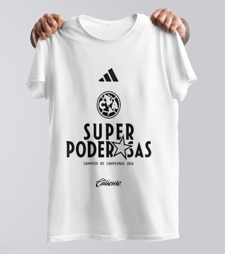 Adidas Club América Femenil Super Poderosas Campeón De Campeonas 2026 T-Shirt