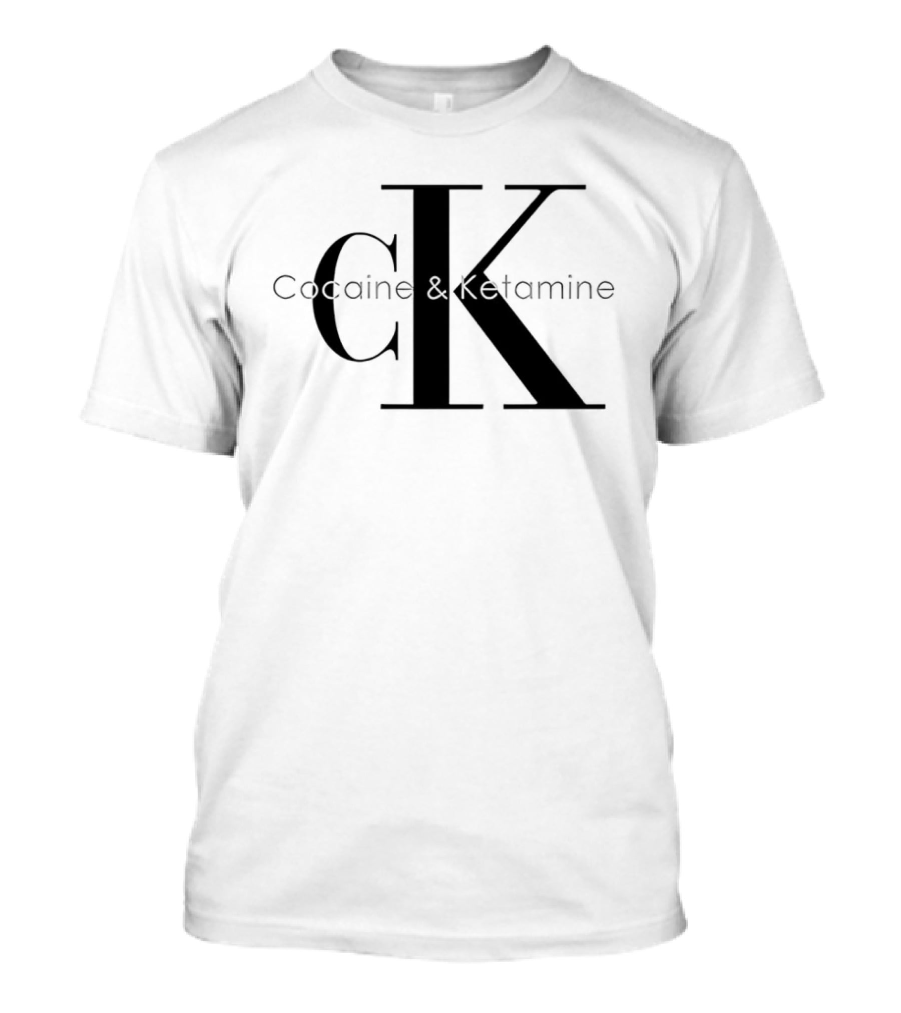 Cocaine & Ketamine CK Bold Black T-Shirt