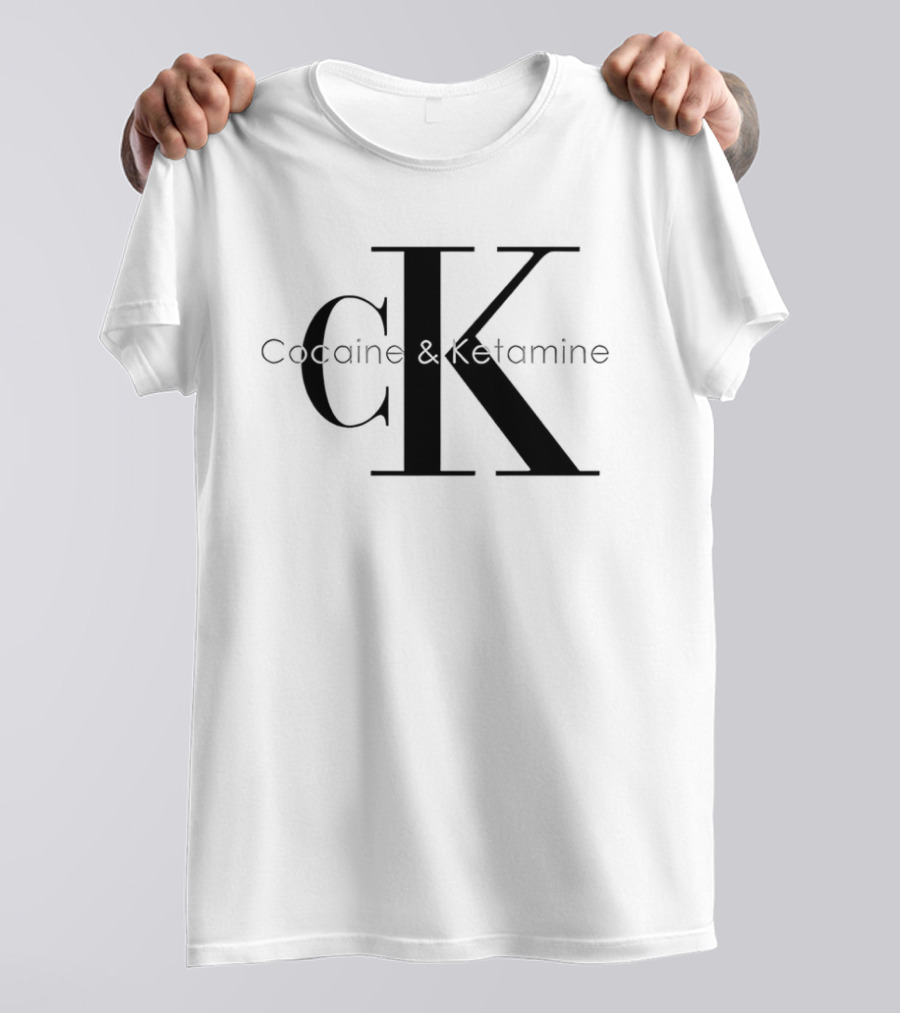Cocaine & Ketamine CK Bold Black T-Shirt