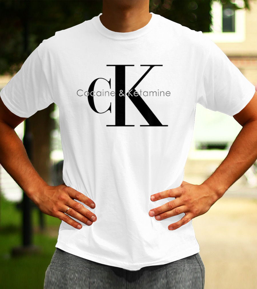 Cocaine & Ketamine CK Bold Black T-Shirt