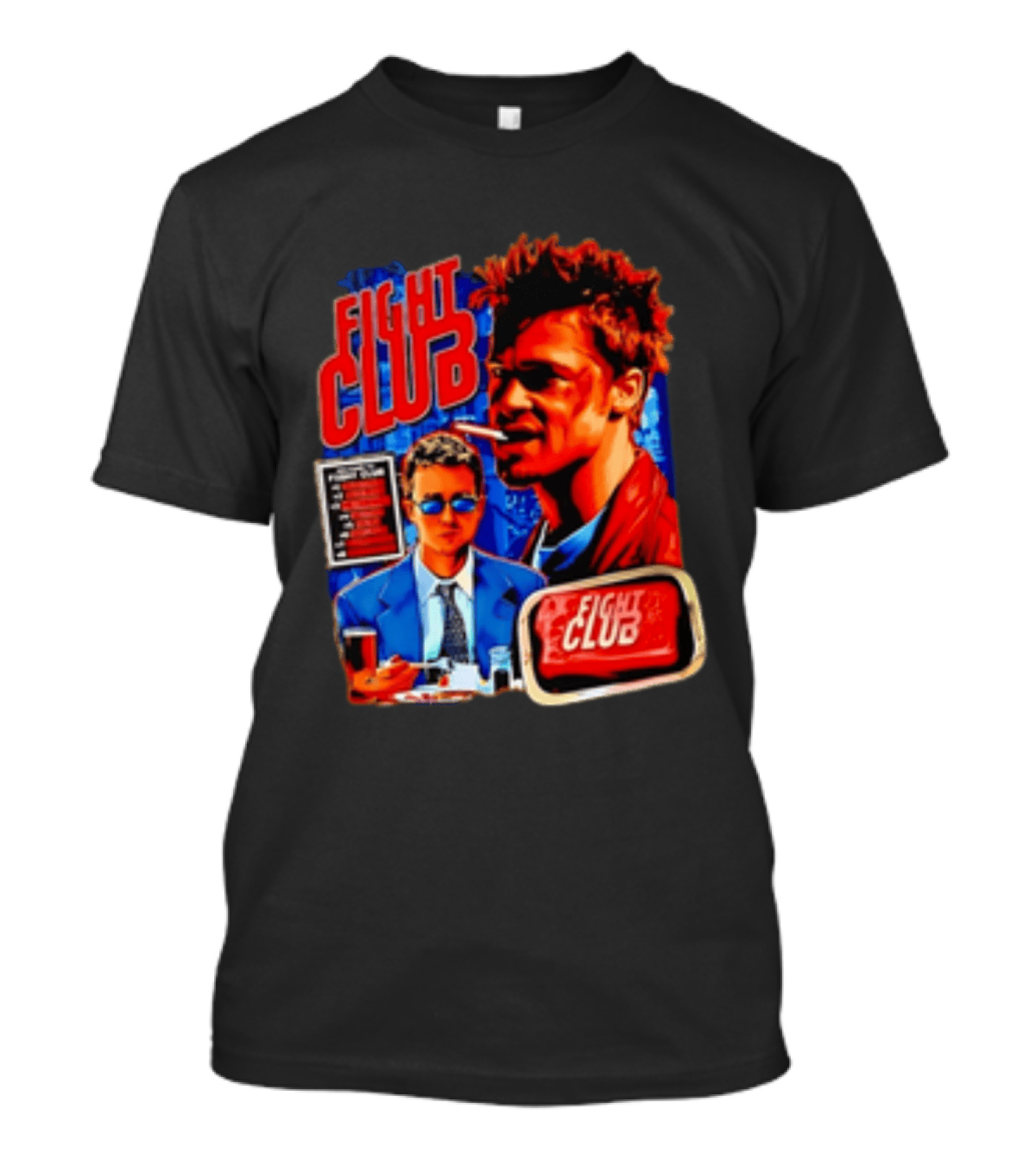 Tyler Durden The Narrator Fight Club Welcome To Fight Club Do Not Talk About T-Shirt