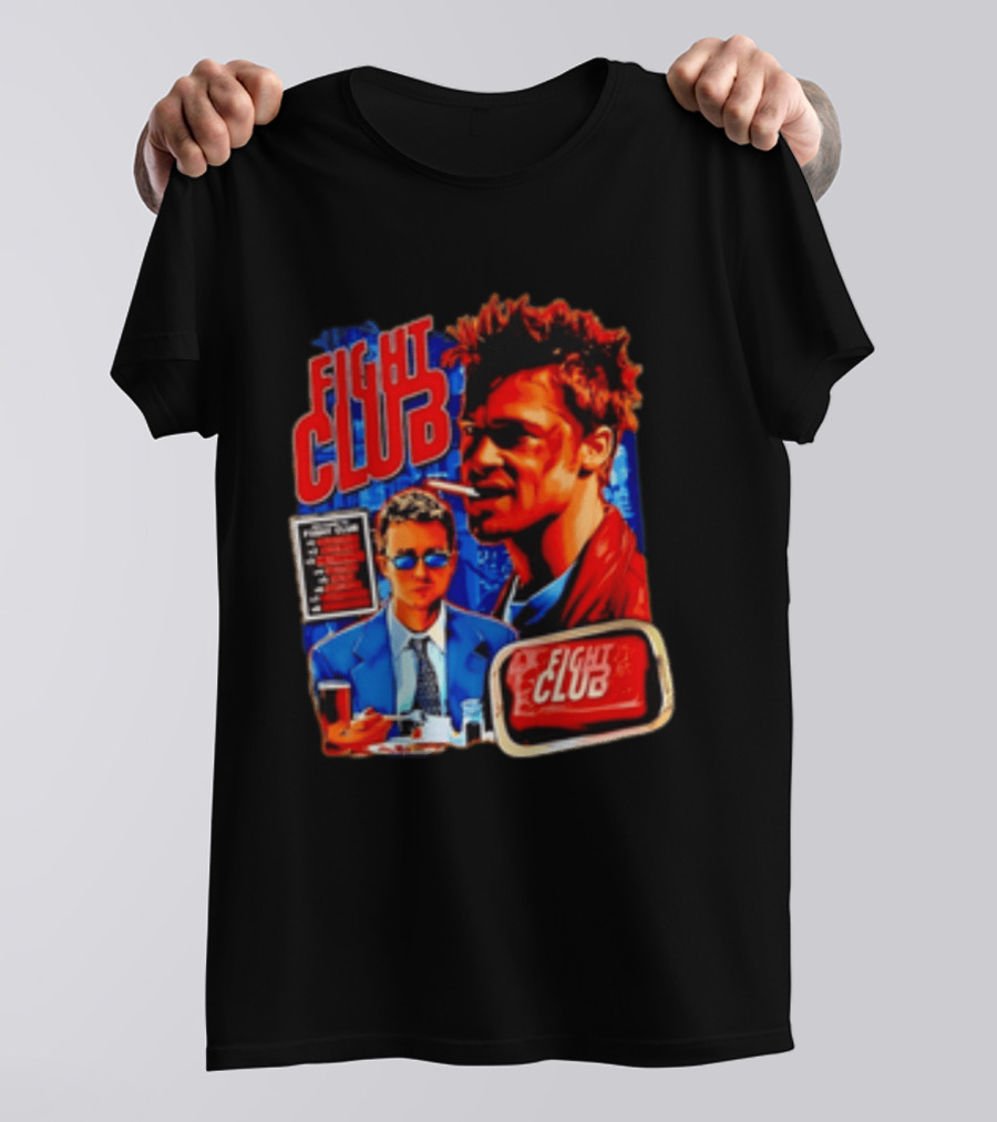 Tyler Durden The Narrator Fight Club Welcome To Fight Club Do Not Talk About T-Shirt